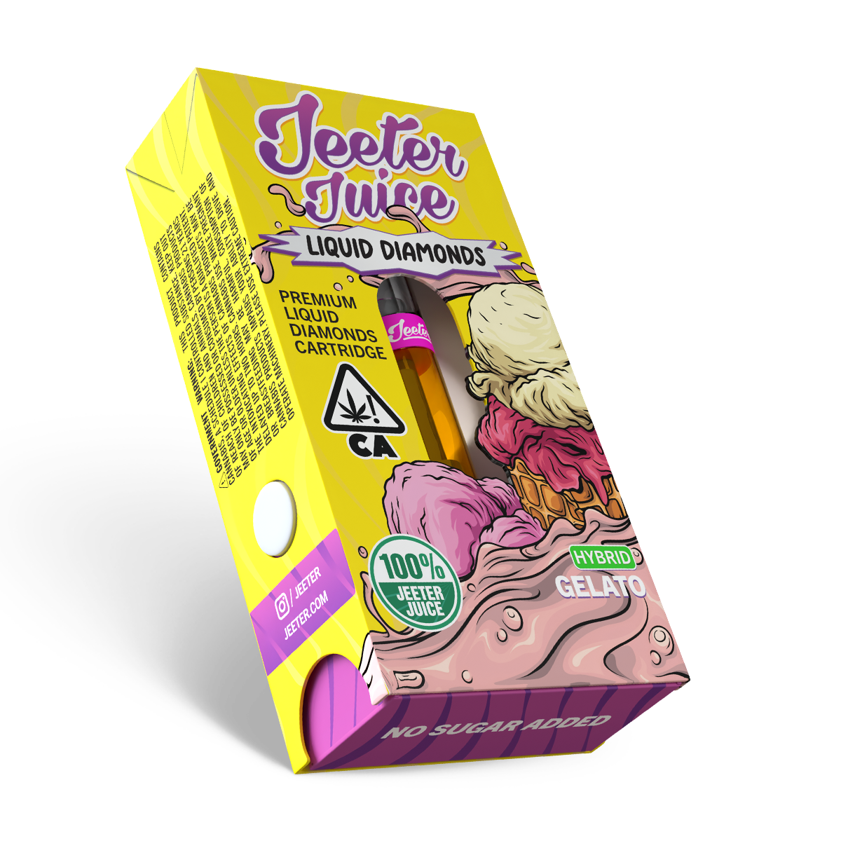 Jeeter Juice Premium 1 Gram Liquid Diamonds Vape - Gelato - The Balloon Room