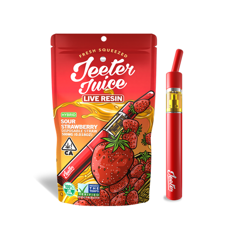 Jeeter Juice Disposable 500ml Live Resin Straw - Strawberry Jack