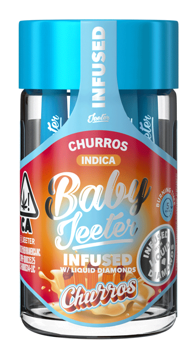 Jeeter Baby Jeeter 5 Pack Infused Prerolls - Churros - The Balloon Room