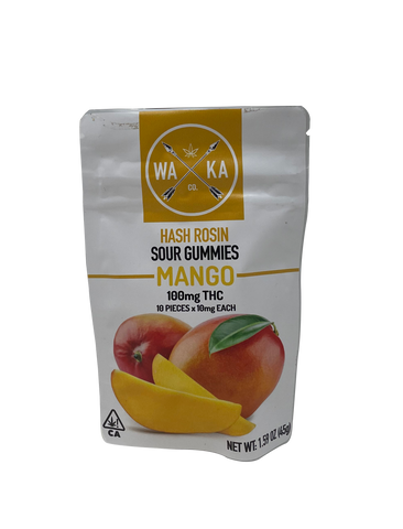 Waka Peach Cannabis Infused Sour Gummies Edibles