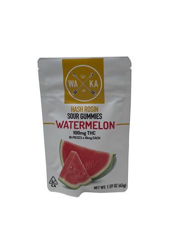 Waka Watermelon Cannabis Infused Sour Gummies Edibles