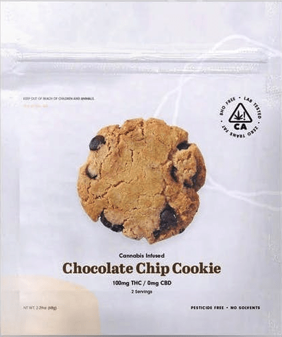 Cookie Factory Chocolate Chip Cookie Edible 100mg - The Balloon Room