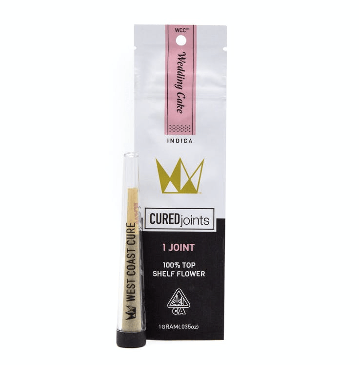 West Coast Cure Cured Joint Pre-Roll - Wedding Cake - The Balloon Room