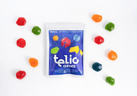 Telio Blueberry Sour Belts Gummy Edible