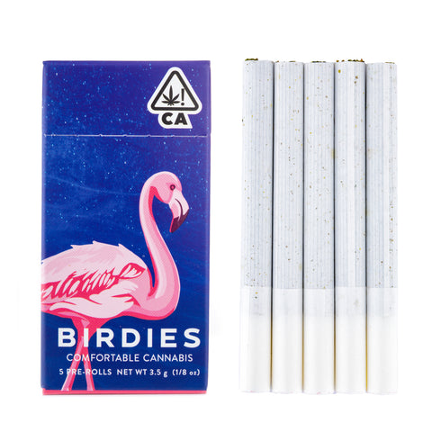 Birdies Sativa Blend 5 pack Pre-Rolls (High CBD)