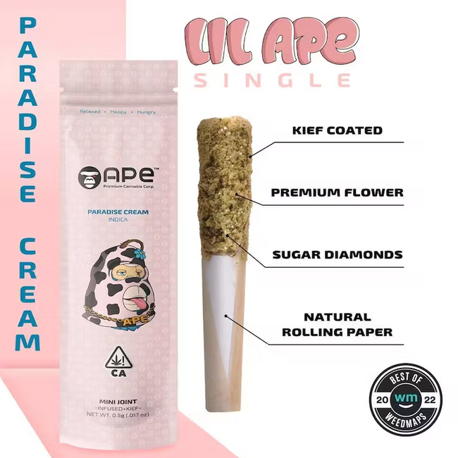 Ape Premium - Infused Mini Joint - Paradise Cream - The Balloon Room