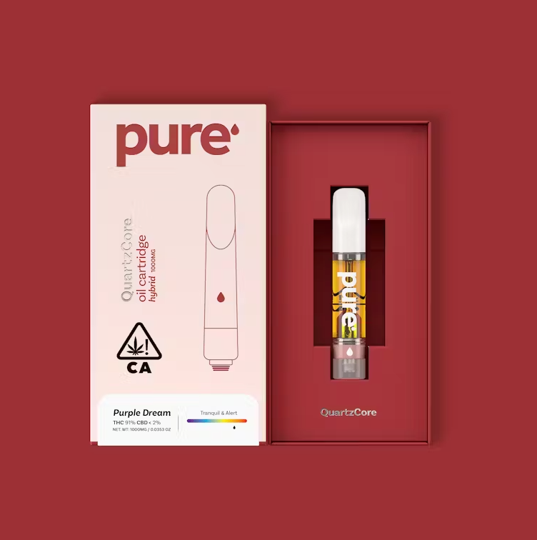 Pure Vape QuartzCore 1G Vape - Purple Dream