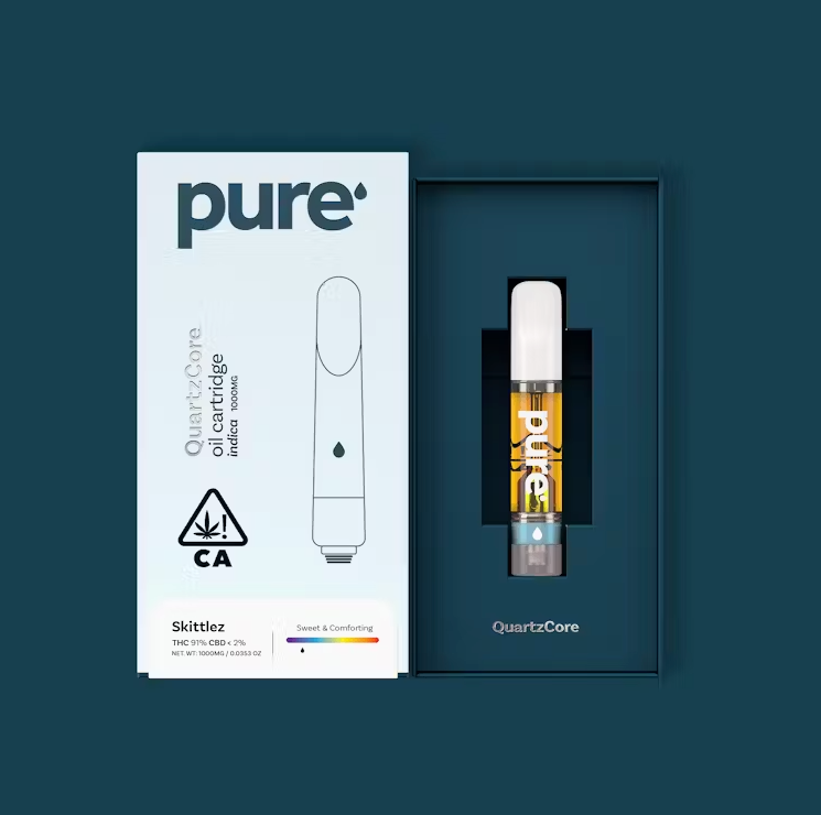 Pure Vape QuartzCore 1G Vape - Zkittlez