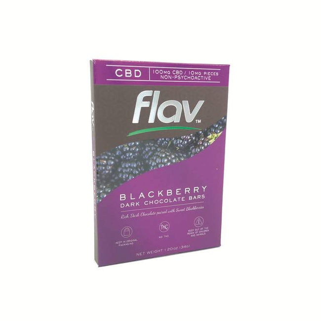 FlavRX CBD Chocolate Bar - Blackberry 100mg - The Balloon Room