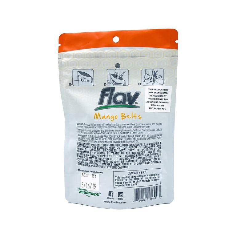 FlavRX Mango Belts 100mg - The Balloon Room