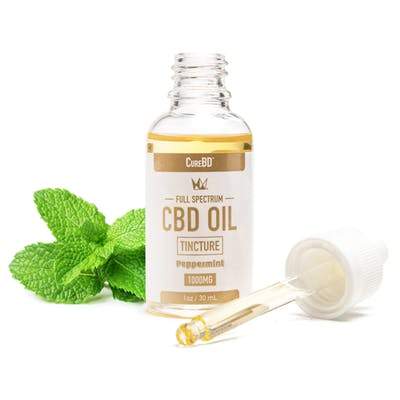 West Coast Cure CureBD Tincture - Peppermint 1000mg - The Balloon Room
