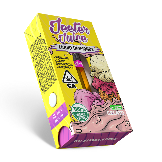 Jeeter Juice Premium 1 Gram Liquid Diamonds Vape - Gelato - The Balloon Room