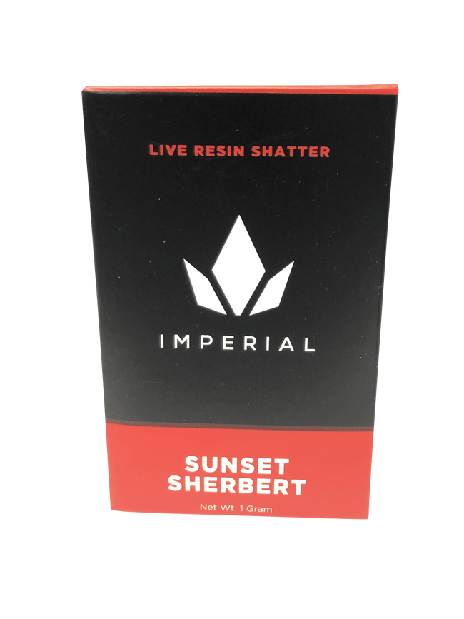 Imperial Extracts Live Resin Shatter - Sunset Sherbert - The Balloon Room