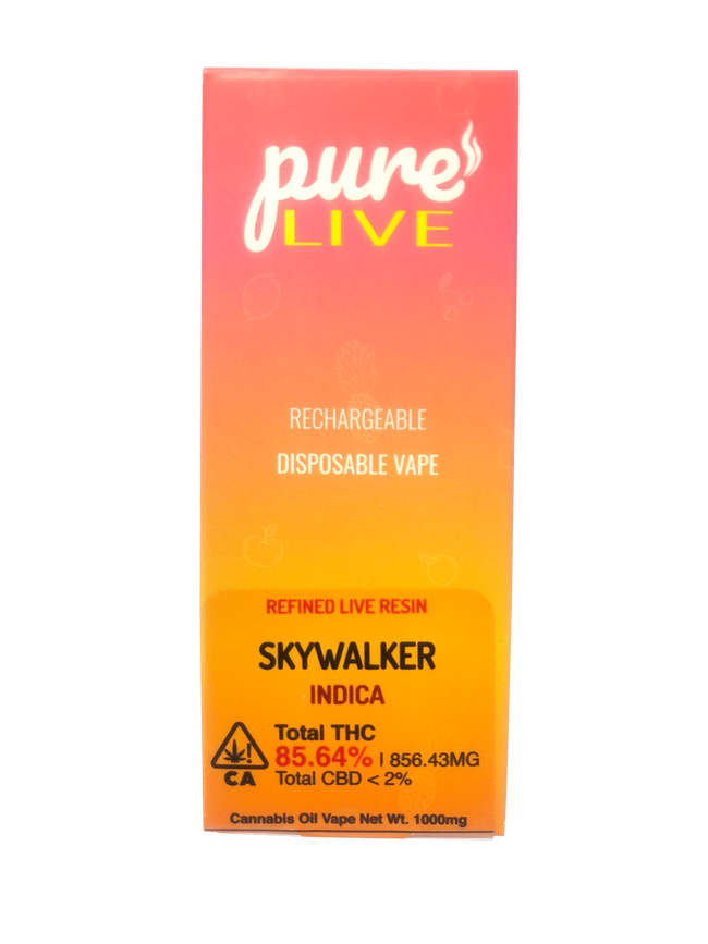 Pure Live Full Spectrum Refined Live Resin 1G Disposable Vape - Skywalker - The Balloon Room