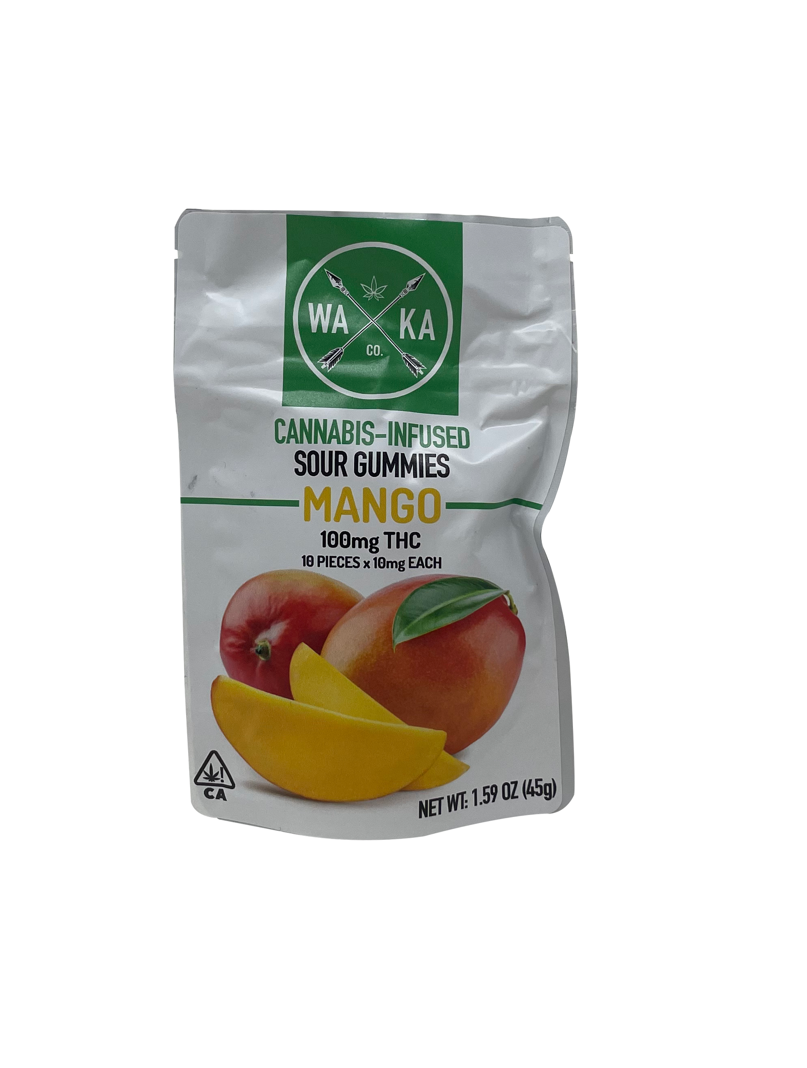 Waka Mango Cannabis Infused Sour Gummies Edibles - The Balloon Room