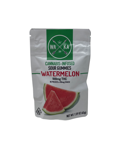 WAKA Watermelon Hash Rosin Sour Gummies Edibles
