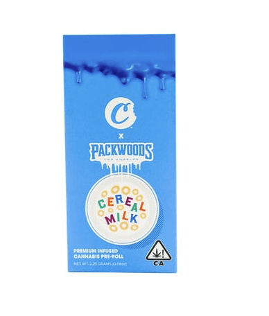 Packwoods x Cookies Collab 2 gram Preroll - Cereal Milk - The Balloon Room