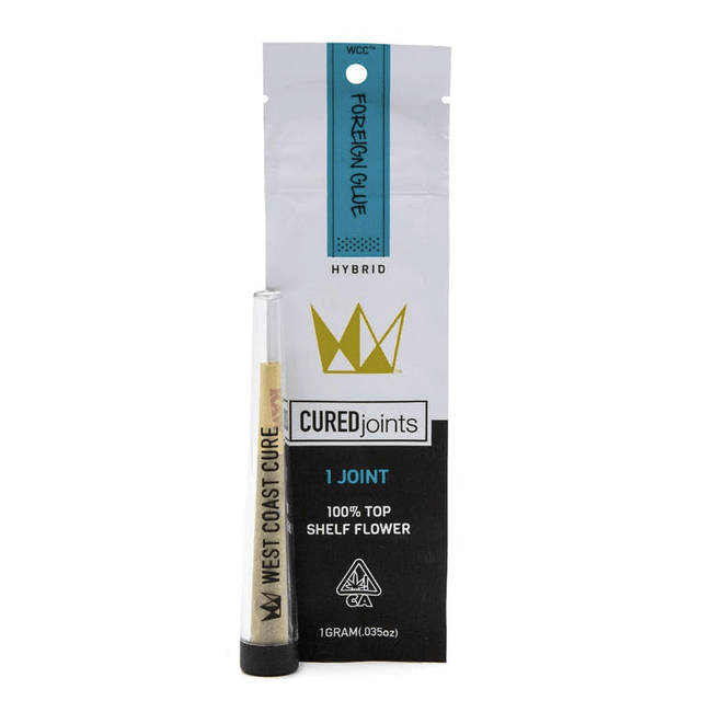 West Coast Cure Cured Joint Pre-Roll - Foreign Glue - The Balloon Room