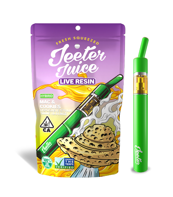 Jeeter Juice Disposable Live Resin Straw - Mac & Cookies - The Balloon Room