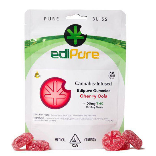 Edipure Gummy Edibles - Cherry Cola - The Balloon Room