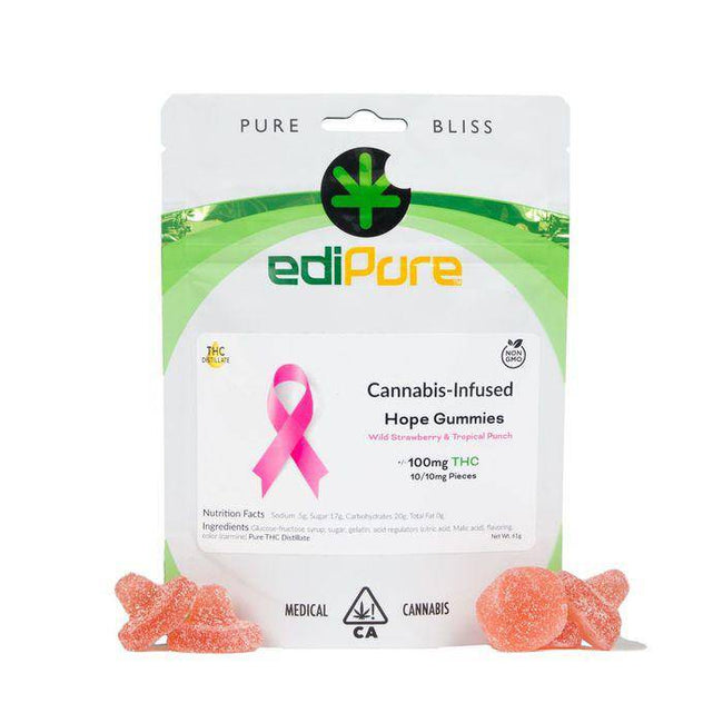 Edipure Gummy Edibles - Hope Wild Strawberry Tropical Punch - The Balloon Room